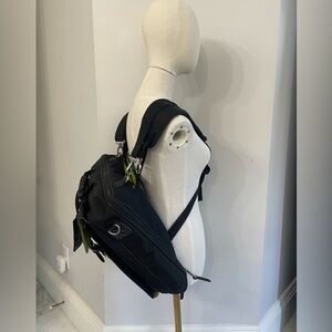 Ossington NY convertible folding garment travel bag shoulder back & hand straps